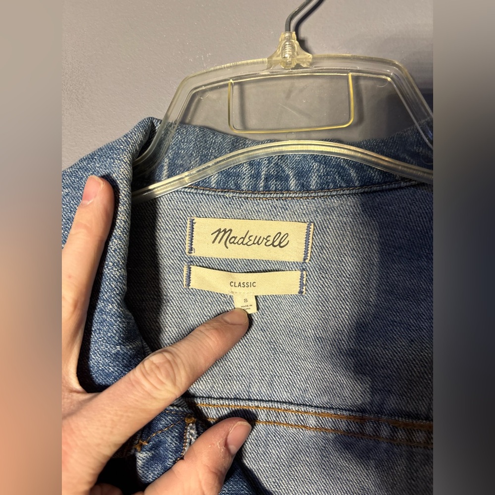 Madewell Classic The Jean Jacket in Medford Wash Women’s Size Small - Picture 3 of 4
